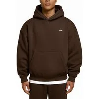Smilodox Hoodie Dawson, Hochwertiger Kapuzenpullover im Oversize Fit, Sweatshirt Sweater Lässig Kängerutasche Metallabel hoher Baumwollanteil