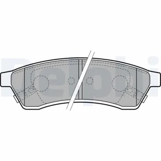 Delphi Bremsbel?ge hinten Chevrolet Epica 2,0