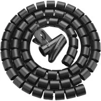 UGREEN Organizer Maskenkabel Organizer Schutzrohr DIA 25mm Kabelmanagement, Schwarz