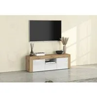 OTTO home Lowboard CHRONOS Breite 155 cm mit 2 Türen, 1 Schublade,1 offenes Fach (1 St), TV-Board, Sideboard niedrig, Grifflos mit Push to Open 'Made in Italy'