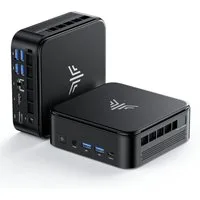 NiPoGi E3B AMD Ryzen 5 7430U, bis zu 4.3 GHz, 16/32GB RAM, 512 GB SSD Mini-PC (AMD Ryzen 5 7430U, 16GB LPDDR4X GB RAM, 512 GB SSD, Luftkuhlung, Windows 11 Pro, 6C/12T, 4K UHD, Wi-Fi 6, Bluetooth 5.2, Gigabit-LAN)