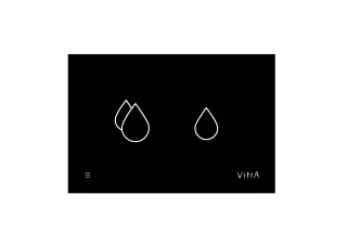 VitrA V-Care Smart Panel elektronische Betätigungsplatte Glas Schwarz,762-1501 762-1501