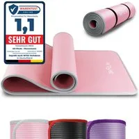 DH FitLife Fitnessmatte 183x61 cm, 10mm dicke Sportmatte, Yogamatte rutschfest (Gymnastikmatte gelenkschonend, Trainingsmatte & Bodenschutzmatte), für Home Workout & Fitness