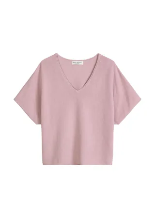 Marc OPolo Casual - Kurzarm-Pullover loose Mild Rose - Gr. - XS