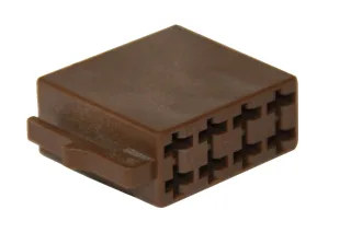 1,49€/Stk  10x ISO Steckergehäuse Lautsprecher 8 polig Braun Pin Gehäuse Stecker
