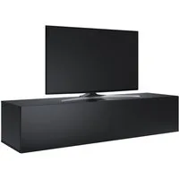 SONNI TV-Schrank Lowboard TV Schrank Schwarzer Hochglanz mit Klapptür