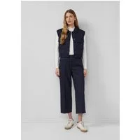 s.Oliver Culotte Hose Culotte mit Elastikbund und Nadelstreifen