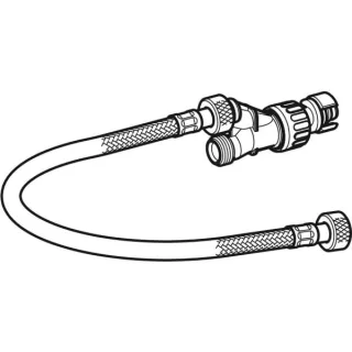 Geberit Y-Stück inkl. Panzerschlauch zu UP-SPK Sigma 12 cm, 242824001 242824001