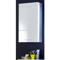 trendteam Hängeschrank Amanda (Badschrank in weiß, 37 x77 cm) Hochglanz