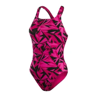 Speedo - "Hyperboom" Badeanzug für Damen (Schwarz/Pink)