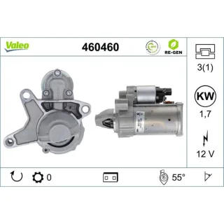 Valeo Starter 1,5 kW Citroen DS Opel Peugeot 460460