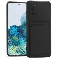 CoolGadget Handyhülle Schutzhülle mit Kartenfach für Samsung Galaxy S20 6,2 Zoll, Silikon Case Slim TPU Cover Tasche mit Aufbewahrung EC Karte Ausweis