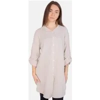 Seasons of April Hemdbluse Oversized Musselinbluse Jessy (1-tlg) Musselin Hemdbluse mit Knopfverschluss 100% Baumwolle