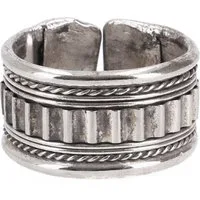 Guru-Shop Fingerring Breiter Modeschmuck Ring aus Indien, Boho..