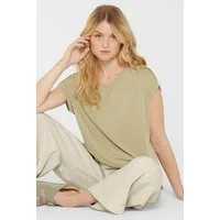 SENSES.THE LABEL Rundhalsshirt mit überschnittenen Schultern