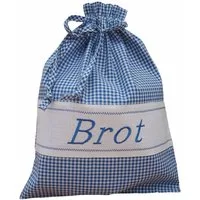 texpot Brottasche Brotbeutel kariert mit Zugband, 50% Baumwolle / 50% Polyester, (1-tlg)