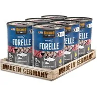 Belcando Baseline Forelle - getreidefreies Nassfutter mit Distelöl 6x400g, Nassfutter für: Hunde