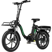 HITWAY E-Bike Cityrad 20*3,0 Zoll Elektrofahrrad 36V15,6Ah Akku bis zu 150km Reichweite, Shimano Schaltwerk, Heckmotor, 561,6 Wh, (mit Akku-Schlüssel, mit Akku Ladegerät, Schloss, mit Werkzeug), Klappfahrrad E Mountainbike für Damen u. Herren