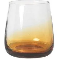 Broste Copenhagen Glas AMBER Trinkglas caramel 0,35 l, Mundgeblasenes Glas, Amber Glas
