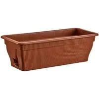 BURI Blumenkasten Balkonkasten mit Wasserspeicher 12,18,25 Liter 4 Farben