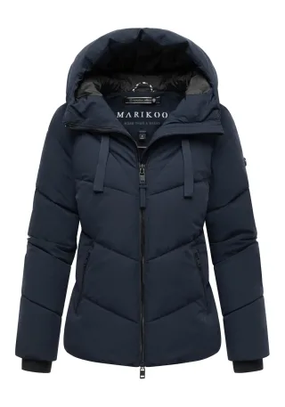 Marikoo Damen Wintersteppjacke Kwamee mit Kapuze & Zwei-Wege-Reißverschluss