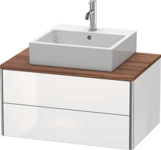Duravit XSquare Konsolenwaschtischunterbau wandhängend Weiß Hochglanz 800x548x400 mm - XS491008585 XS491008585