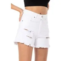 RedBridge Jeansshorts Red Bridge Damen Shorts Kurze Hose Hot-Pants Frayed