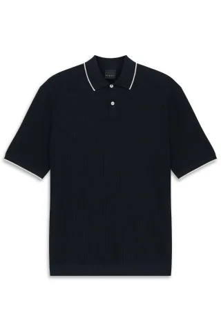 bugatti - Herren Polo 1/2 Arm marine - Gr. - XXL
