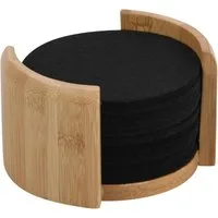 KESPER® Becheruntersetzer Untersetzer, 12er Set, Textil, Maße: ø 10 cm/Stärke: ca. 0,4 cm, 1-tlg.
