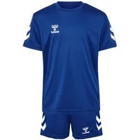 hummel T-Shirt Sportset Regular Fit Logodruck für Unisex (2-tlg) Normal Fit bedruckt atmungsaktiv Ohne Verschluss modisch-Style