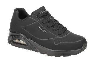 Skechers 73690 BBK Damen Sportliche Halbschuhe Schwarz Air Cooled Memory Foam