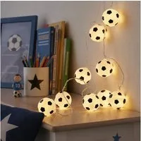 MARELIDA LED-Lichterkette GOAL 10 leuchtende Fußbälle Fußball-Lichterkette L: 1,35m Timer, 10-flammig