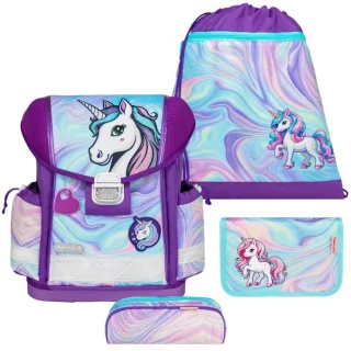 Belmil Schulranzen Set Mädchen Unicorn Dream (Motiv: Einhorn) "Classy", ab 1.Klasse Grundschule