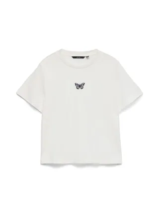 VERO MODA - VMSARA METTE SS TOP BOX JRS NOOS Snow White - Gr. - XS