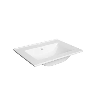 Neuesbad Keramik-Waschbecken PLAN 60 cm, weiss glänzend NB1DF17221
