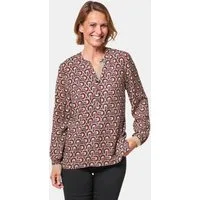 GOLDNER Schlupfbluse Moderne Druckbluse in legerer Form