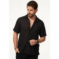 CARISMA Kurzarmhemd im Vintage Summer-Look als Strickhemd Herren Kurzarm Strick Polo-Hemd T-Shirt im lockeren Retro-Stil