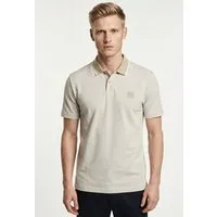 BOSS ORANGE Poloshirt Passerford Polokragen mit kontrastfarbigem Streifen, Regular Fit, reine Baumwolle