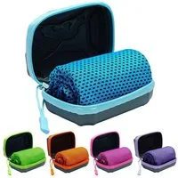 Diwzbyn Sporthandtuch Kühltuch Mit Aufbewahrungsbox,Kühlendes Handtuch, (5-St), Kühltücher Für Den Nacken,Cooling Towel,Schnelltrocknende Kühlhandtuch