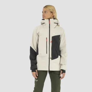 SALEWA - Sella 3 Layers Powertex Hardshell Jacke Damen - Beige (Gr.38)