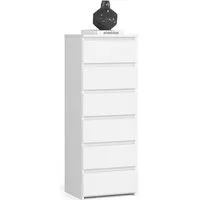 Raumhirsch Furniture Kommode mit 6 Schubladen 40 cm breit Holz Schrank, (viele Farbvarianten - Maße: 109 x 40 x 35 cm) - Hochwertig & stabil