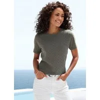 Vivance by Lascana Kurzarmshirt mit sommerlichem Ajour-Muster aus luftiger Baumwoll-Qualität