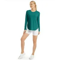 G4Free Langarmshirt Damen Langarmshirt UPF 50+ Atmungsaktiv Trainingsshirt UPF 50+ UV-Schutz,Schnelltrocknend,Atmungsaktiv, Hohe Seitenschlitze
