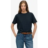 Superdry T-Shirt STUDIOS CREW TEE mit Markenlabel, aus Baumwollmischung, Relaxed Fit, Kurzarm