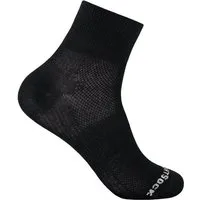 Wrightsock Sportsocken Quarter Coolmesh II (dünn, atmungsaktiv, bequem) schwarz - 1 Paar
