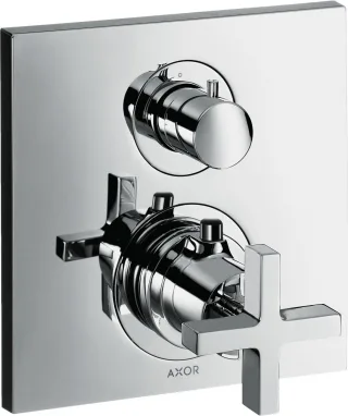 Hansgrohe Thermostat Unterputz Axor Citterio F-Set chrom m.Absperrventil/Kreuzgriff, 39705000 39705000