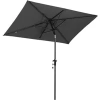 Sekey Balkonschirm 200 x 125 cm Rechteckiger Sonnenschirm mit Schnellöffnungs-Knopf UV50+, LxB: 200,00x125,00 cm, mit/ohne Balkongeländer, Windfest, Kippbar, für Balkon