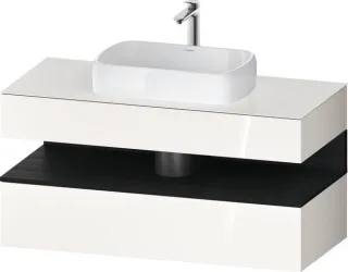Duravit Qatego Konsolenwaschtischunterbau wandhängend Weiß Hochglanz 1200x550x600 mm - QA47320162200 QA4732016220000