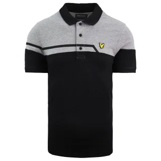 Lyle & Scott Block Herren Poloshirt Schwarz/Grau