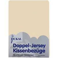 DUKAL Kissenbezüge aus hochwertigem Doppel-Jersey, 100% Baumwolle, (1 Stück), 40x40 cm, mit Reißverschluss, Made in Germany